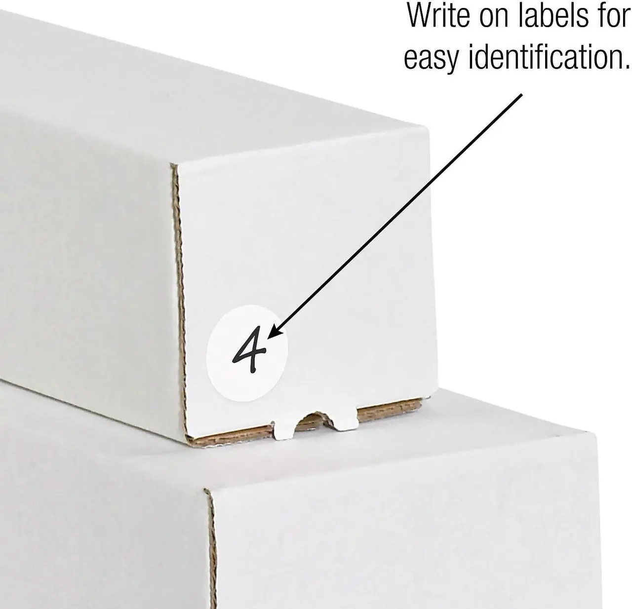 Alt view image 3 of 6 - Tape Logic Removable Labels 1" Circle White 500 /Roll (DL1389WH)