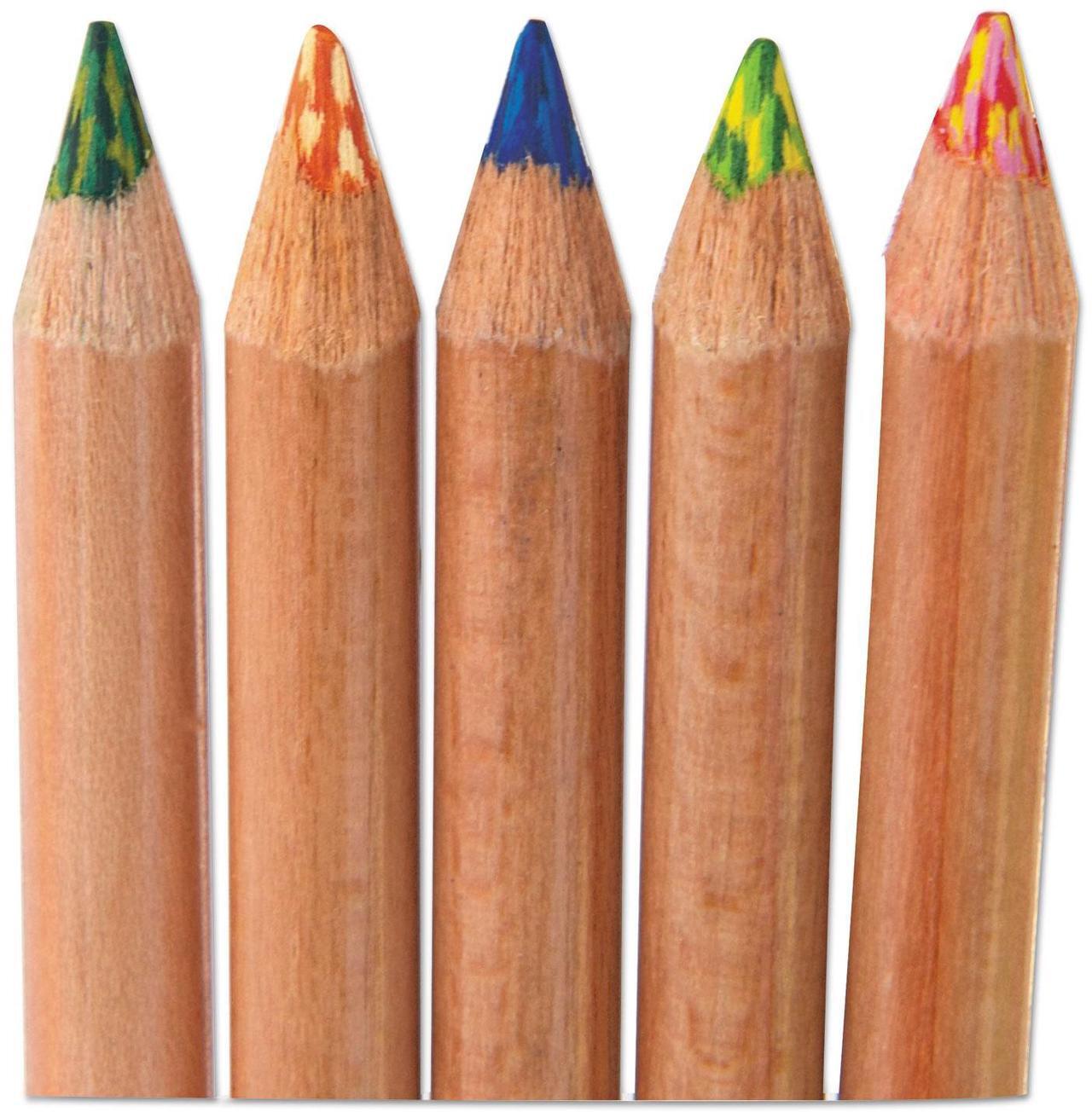 Alt view image 12 of 14 - Koh-I-Noor Tri-Tone Multicolored Pencils 12/ST Multi FA33TIN12BC