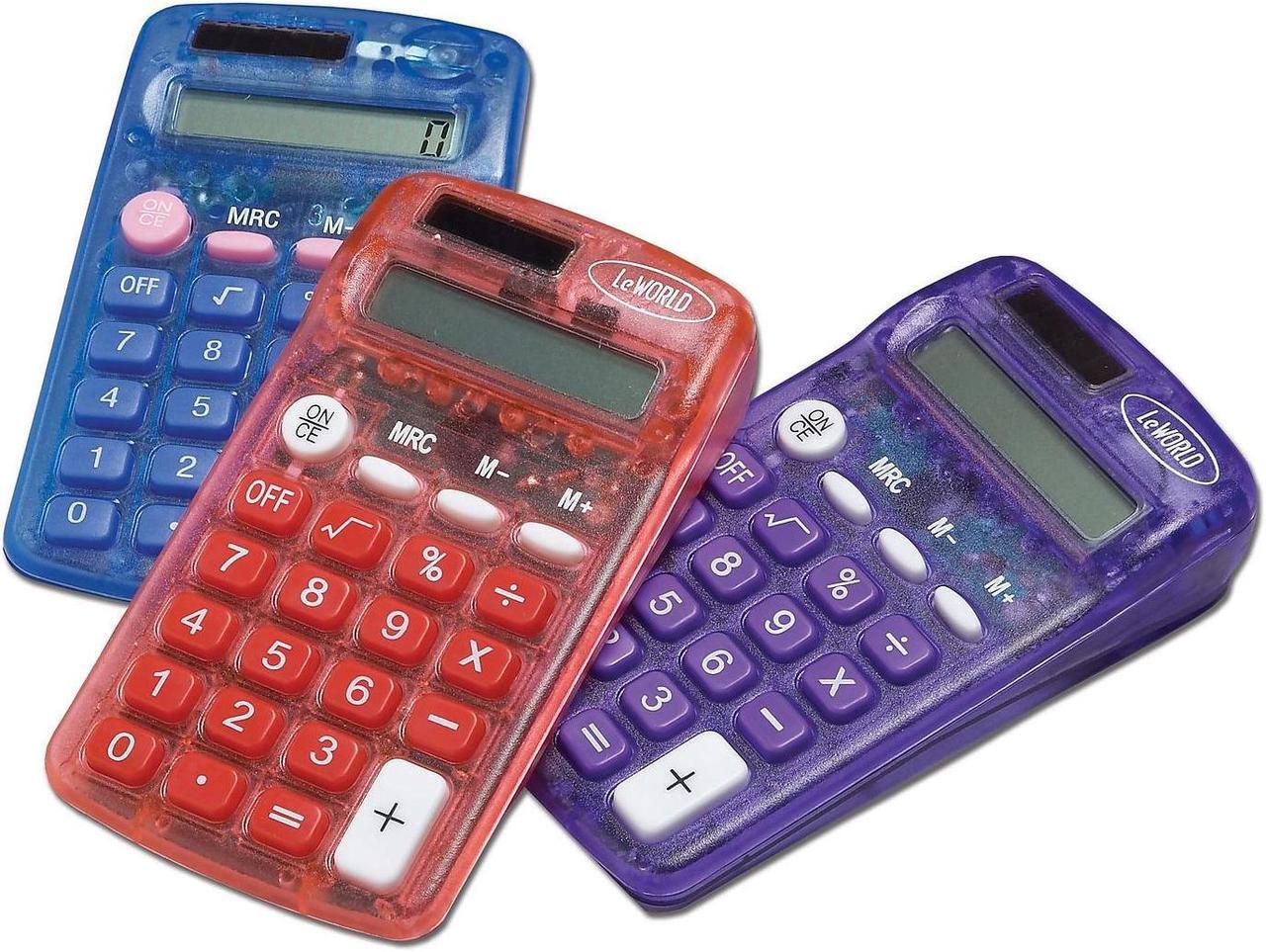 Alt view image 2 of 3 - Learning Advantage CTU7506 8 Digit Display Student Calculator