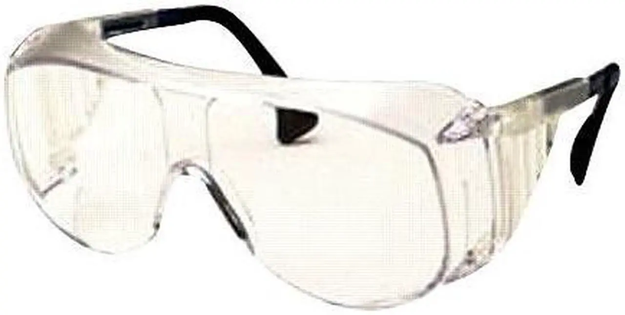 Alt view image 10 of 10 - Uvex 763-S0112 Ultraspec 2001 OTG Safety Eyewear, Clear/Black Frame, Clear Lens