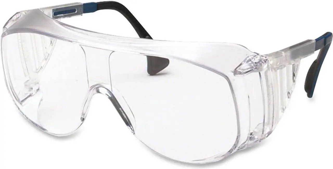 Alt view image 9 of 10 - Uvex 763-S0112 Ultraspec 2001 OTG Safety Eyewear, Clear/Black Frame, Clear Lens