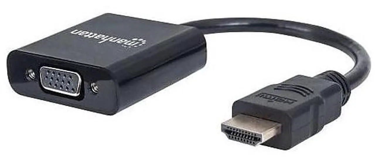 Alt view image 9 of 10 - Manhattan Hdmi Male To Vga Female Converter With Optional Usb Micro-B Power Port - Retail Blister