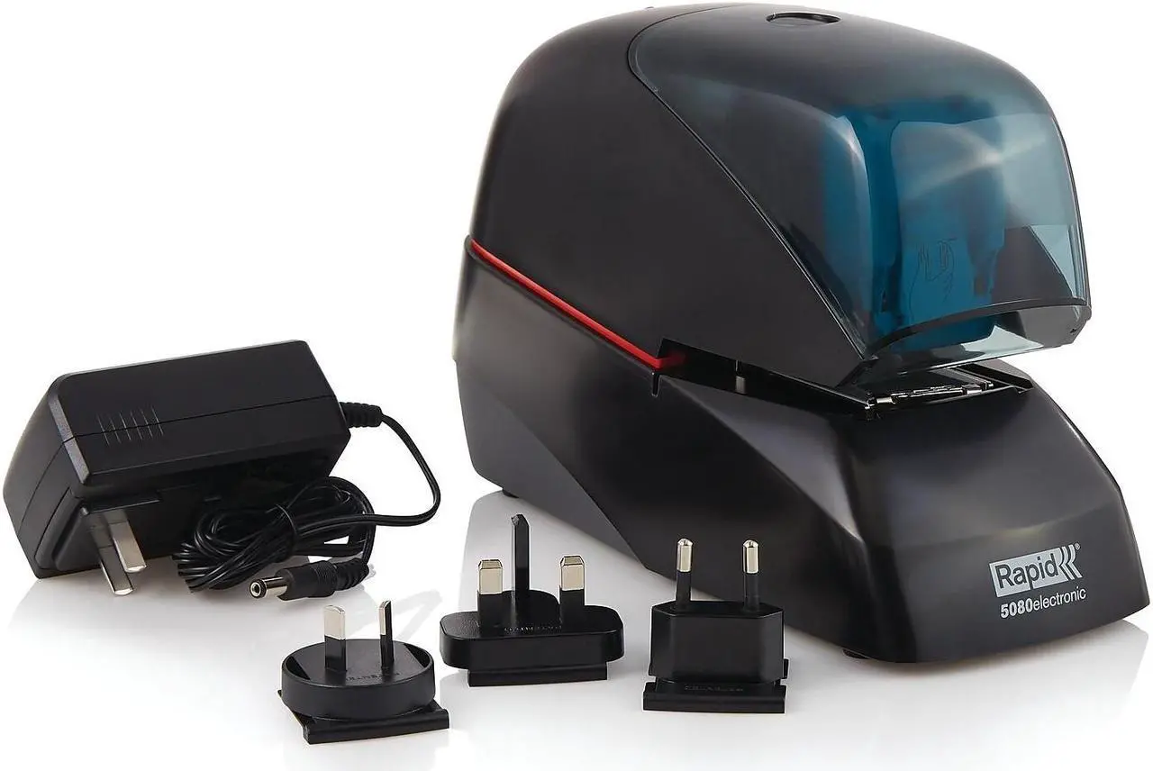 Alt view image 6 of 10 - Rapid 5080e Heavy-Duty Flat Clinch Electric Stapler 90-Sheet Capacity Black 90147