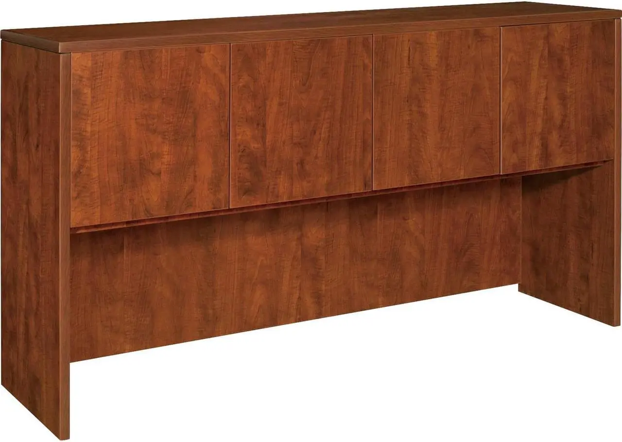 Main image of Lorell Hutch w/Doors 66"x15"x36" Cherry 69417