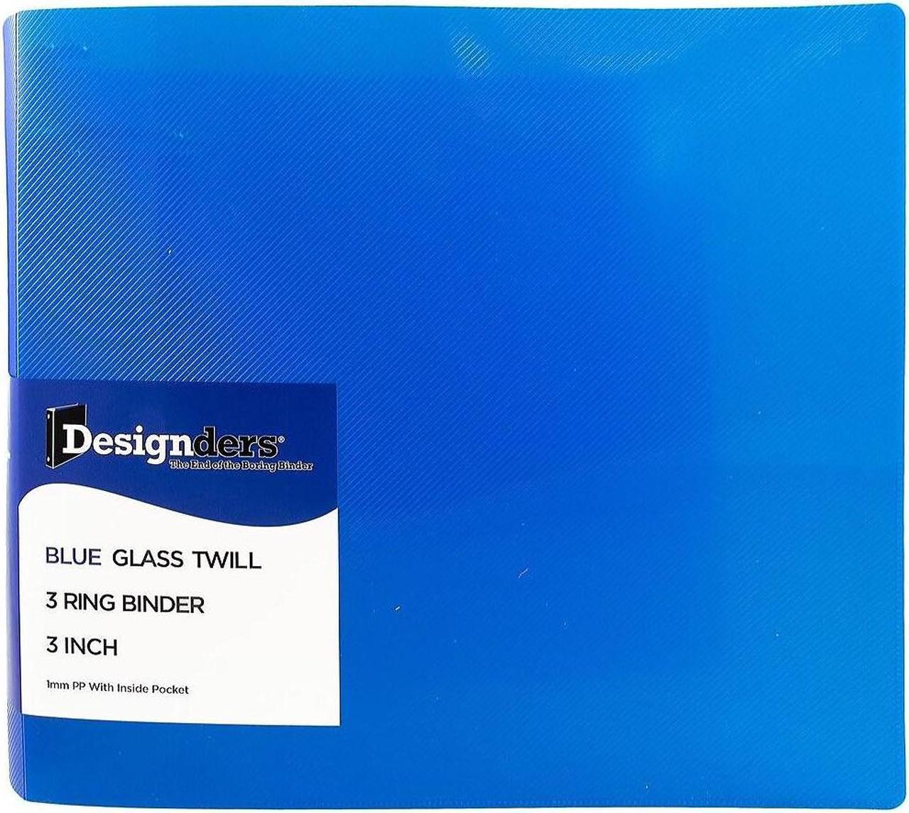Alt view image 2 of 3 - JAM Paper Heavy Duty 3" 3-Ring Flexible Poly Binder Blue 821T3BU