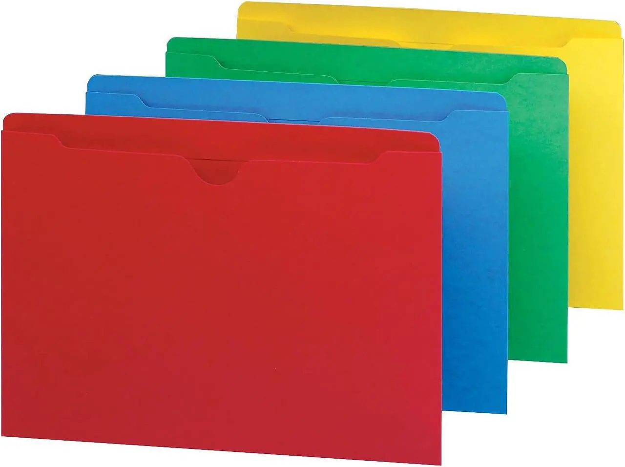 Alt view image 2 of 9 - Smead Colored File Jackets w/Reinforced 2-Ply Tab Letter Assorted 100/Box 75613