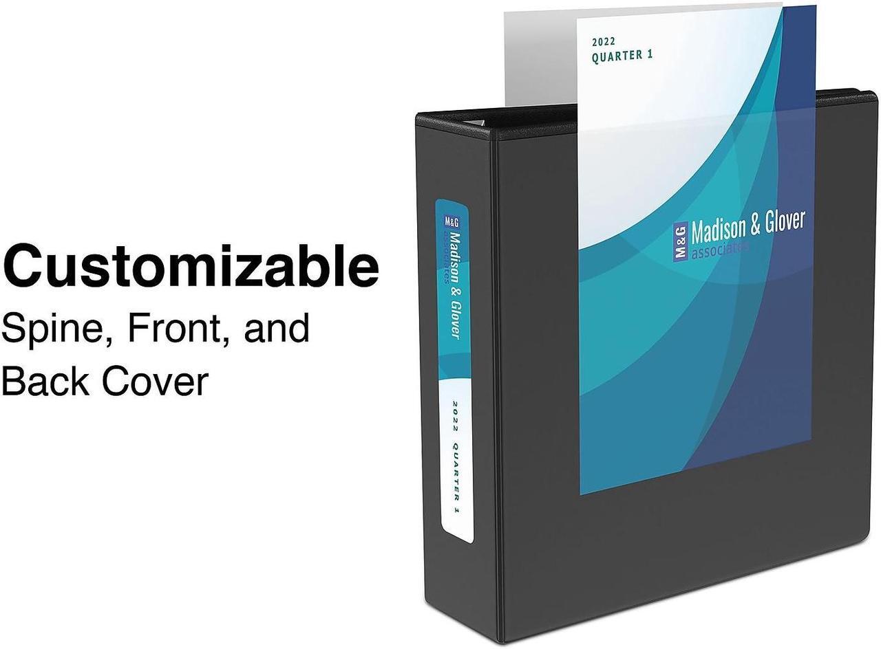 Alt view image 2 of 8 - Staples Heavy Duty 3" 3-Ring View Binder Black (24690) 82669