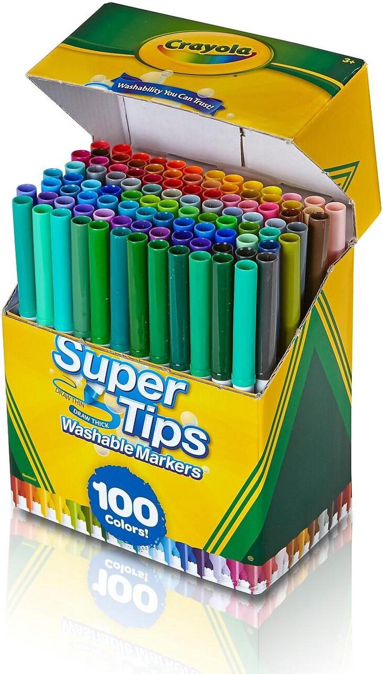Alt view image 12 of 16 - Crayola Markers Super Tips Washable 100/ST Assorted 585100