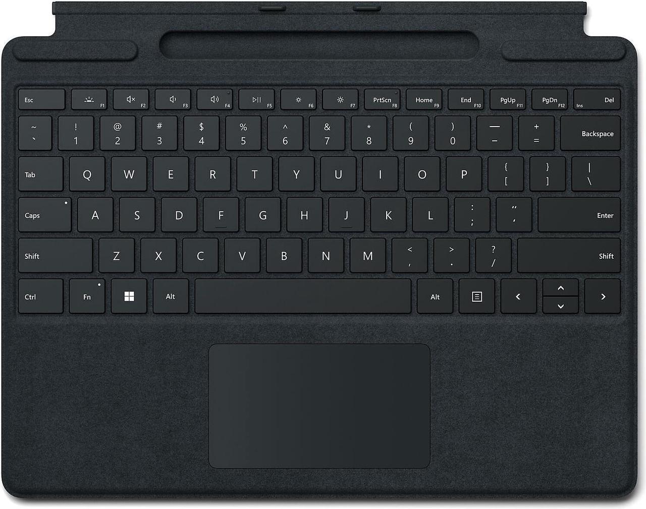 Alt view image 8 of 13 - Microsoft 8XA-00001 Surface Pro Signature Keyboard Black