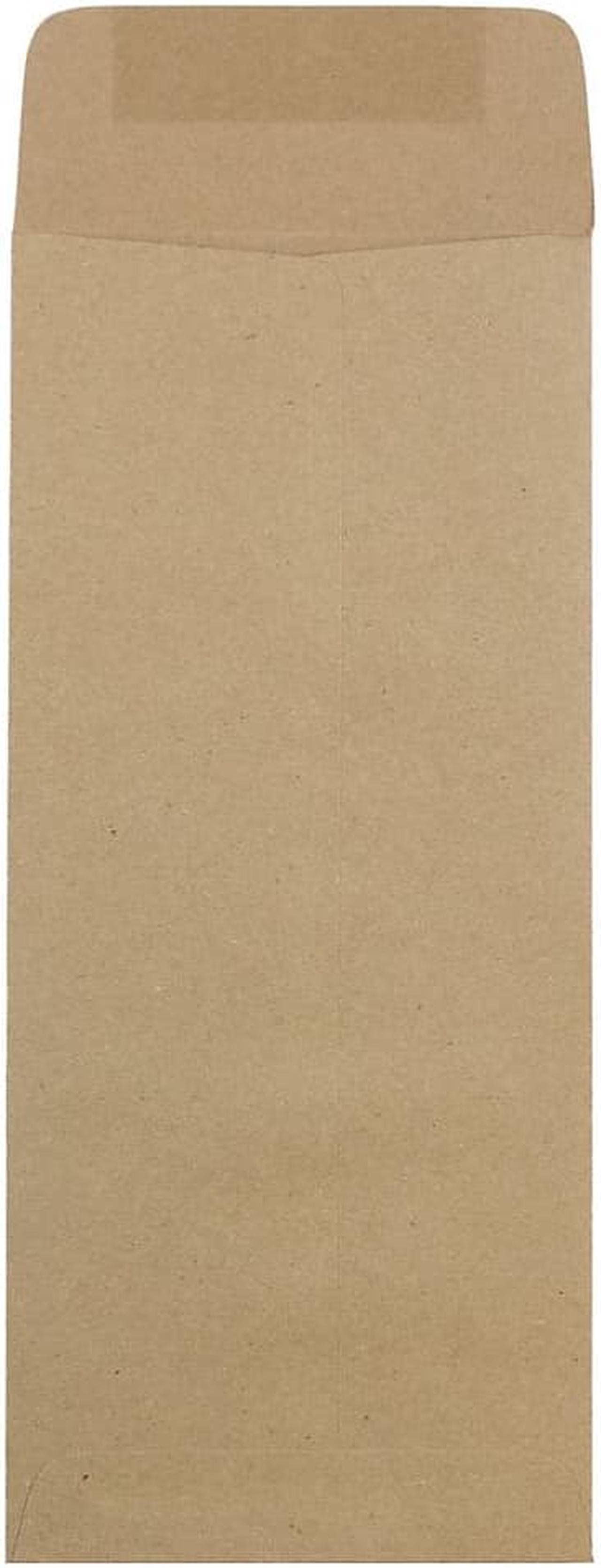Alt view image 2 of 4 - JAM Paper #14 Policy Business Envelopes 5 x 11.5 Brown Kraft Paper Bag 36317569