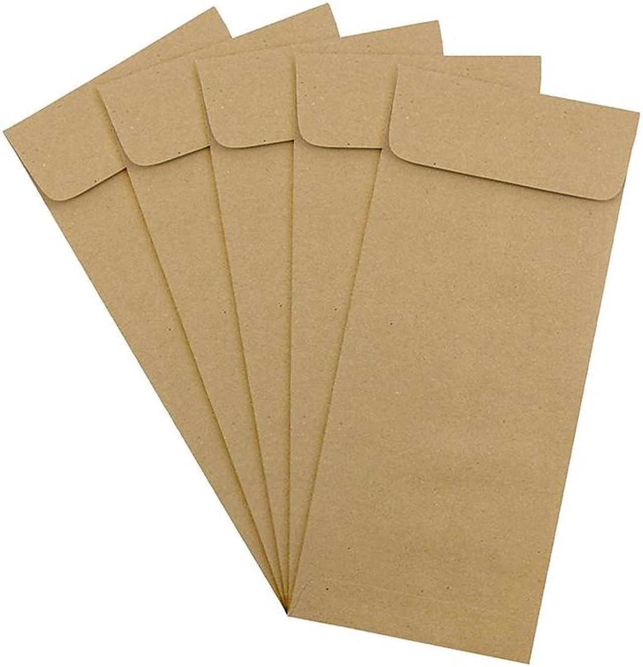 Alt view image 3 of 4 - JAM Paper #14 Policy Business Envelopes 5 x 11.5 Brown Kraft Paper Bag 36317569