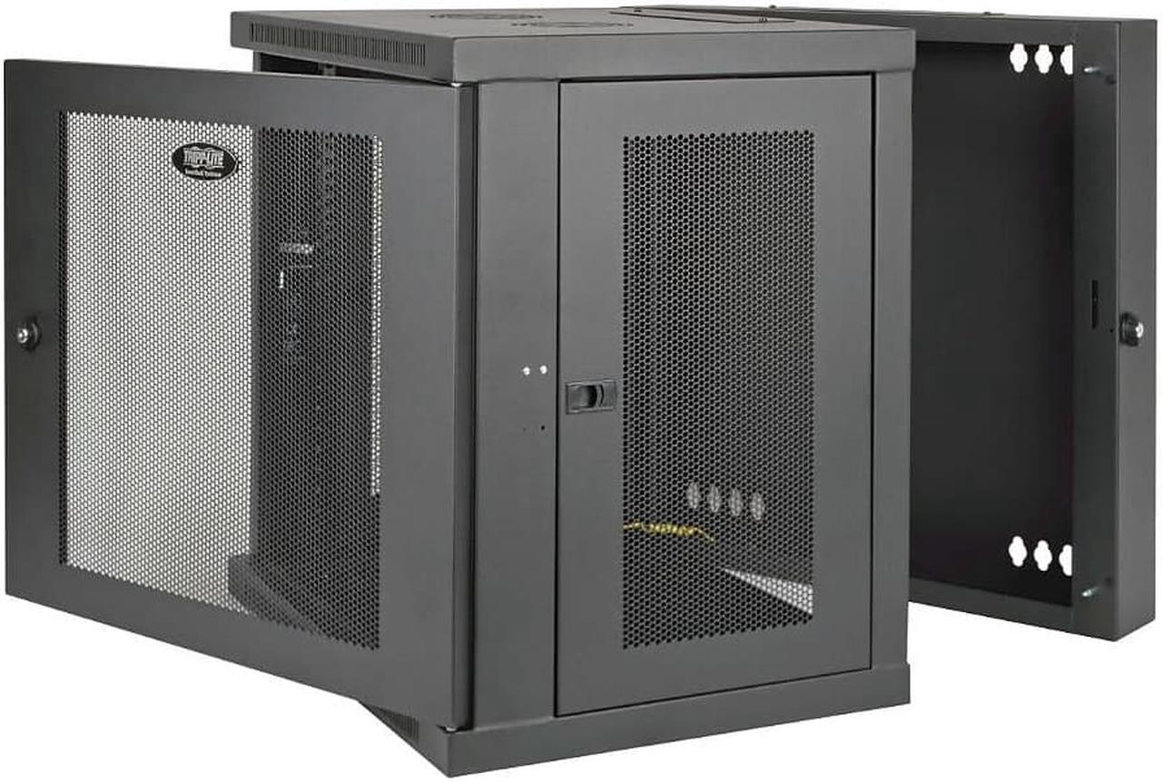 Alt view image 7 of 10 - Tripp Lite - SRW12US 12U Wall Mount Rack Enclosure Server Cabinet, Hinged, 20.5" Deep, Switch-Depth (SRW12US) black (SRW12US)