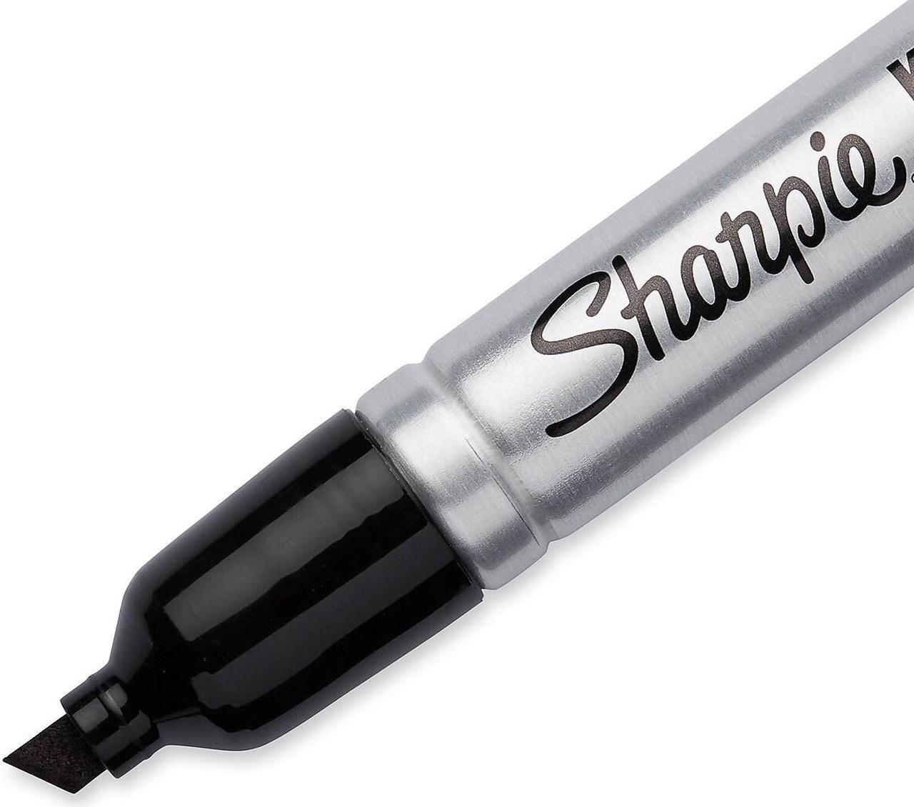 Alt view image 14 of 19 - Sharpie King Size Permanent Marker Chisel Tip Black Dozen (15001A)
