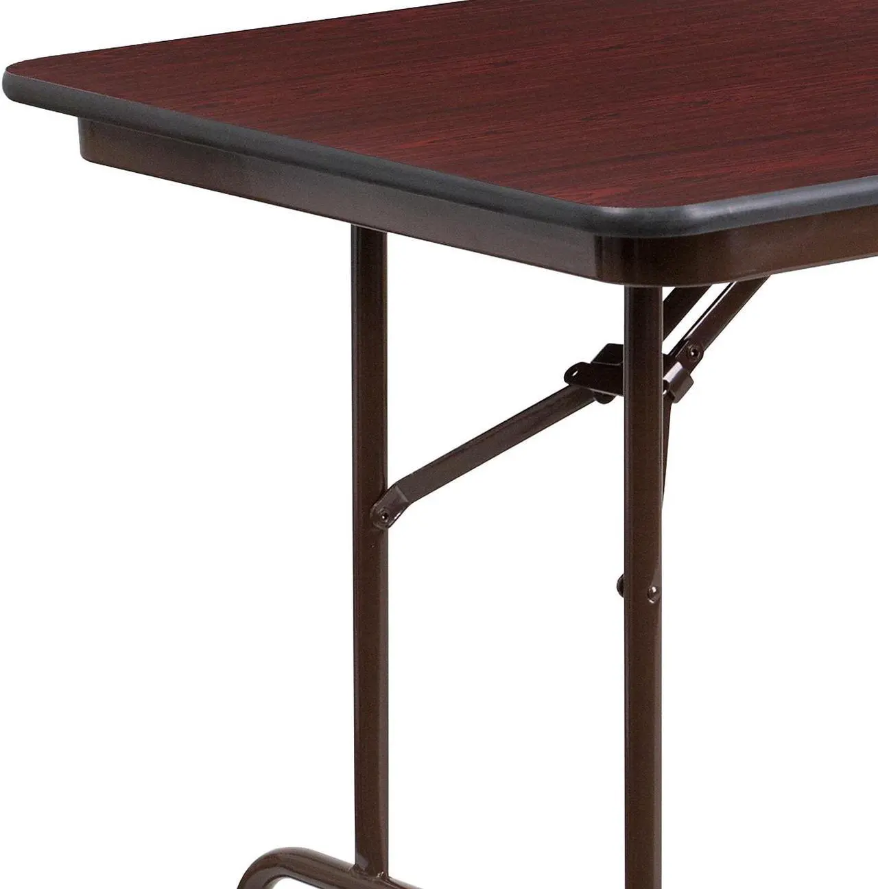 Alt view image 19 of 20 - 6-Foot High Pressure Mahogany Laminate Folding Banquet Table