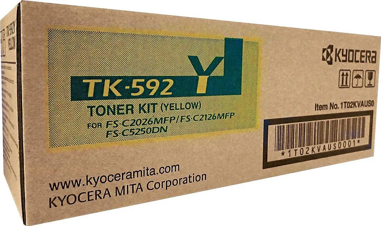 Alt view image 20 of 20 - Kyocera Copystar TK592Y Yellow Toner Yellow
