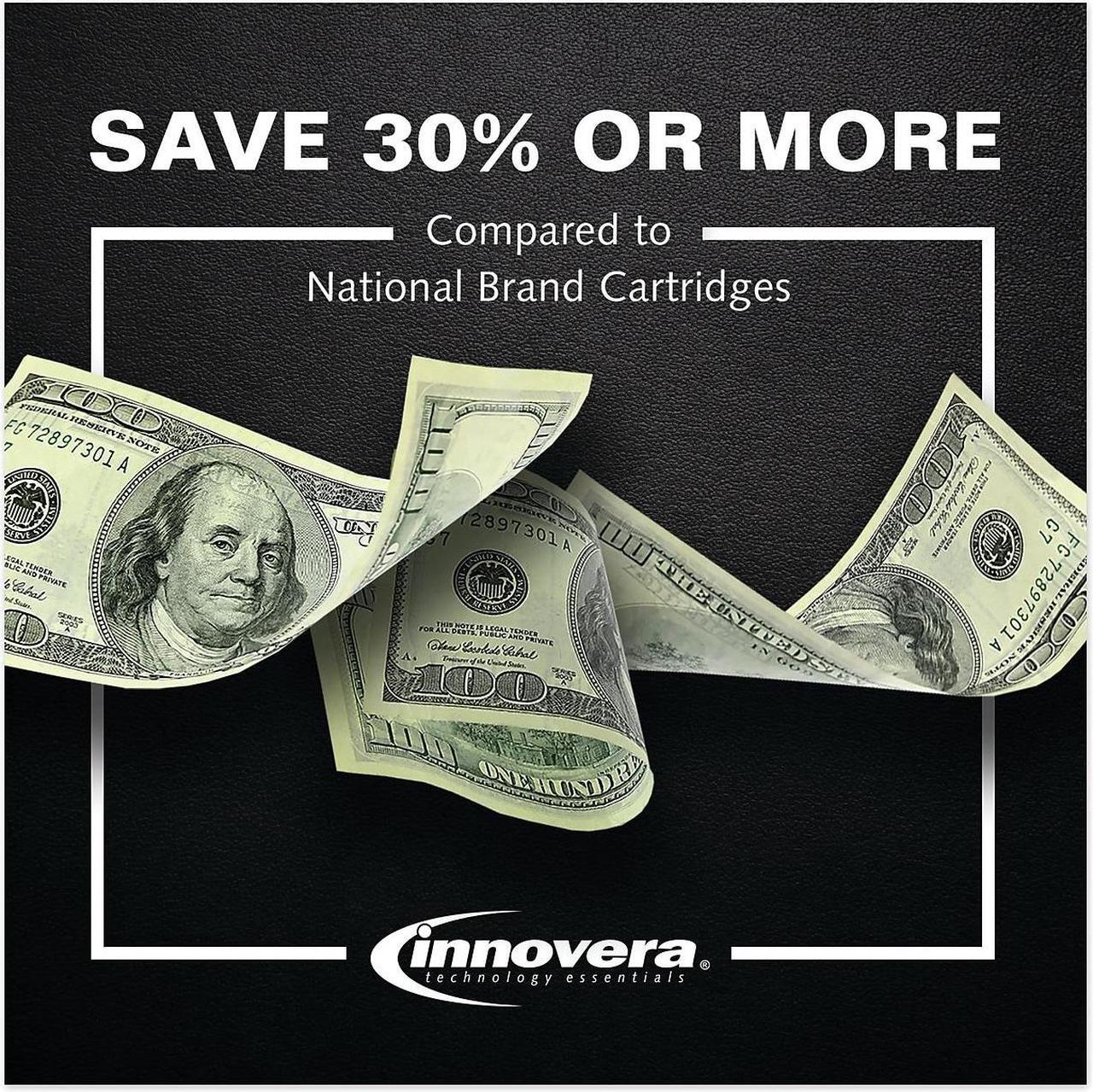 Alt view image 12 of 20 - Innovera Compatible Black High Yield Ink Cartridge (Alternative for HP 902XL/T6M14AN)