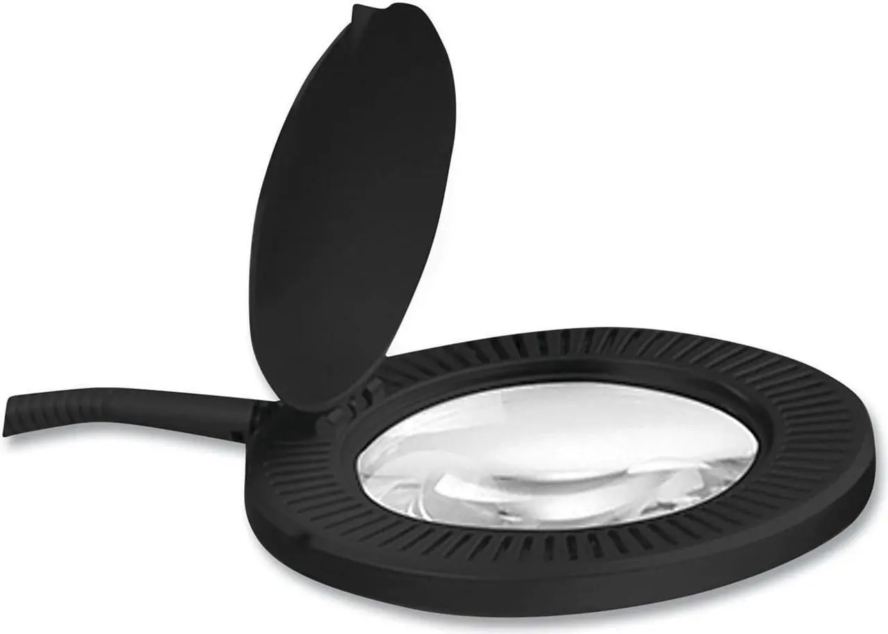 Alt view image 20 of 20 - Desktop LED Magnifier Lamp, 19" High, Black ALELEDM765B