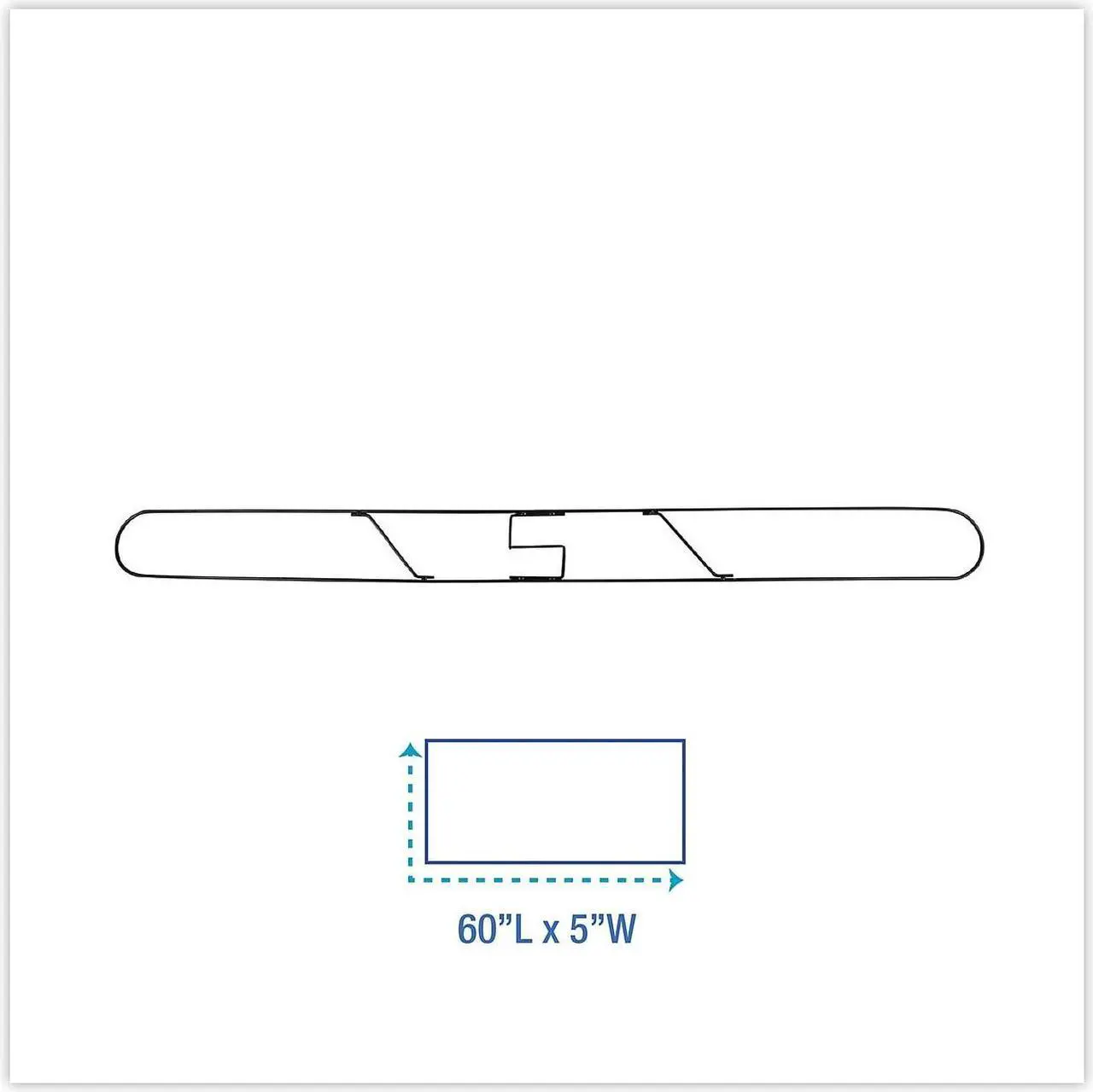 Alt view image 7 of 10 - Boardwalk Clip-On Dust Mop Frame 60w x 5d Zinc Plated 1460