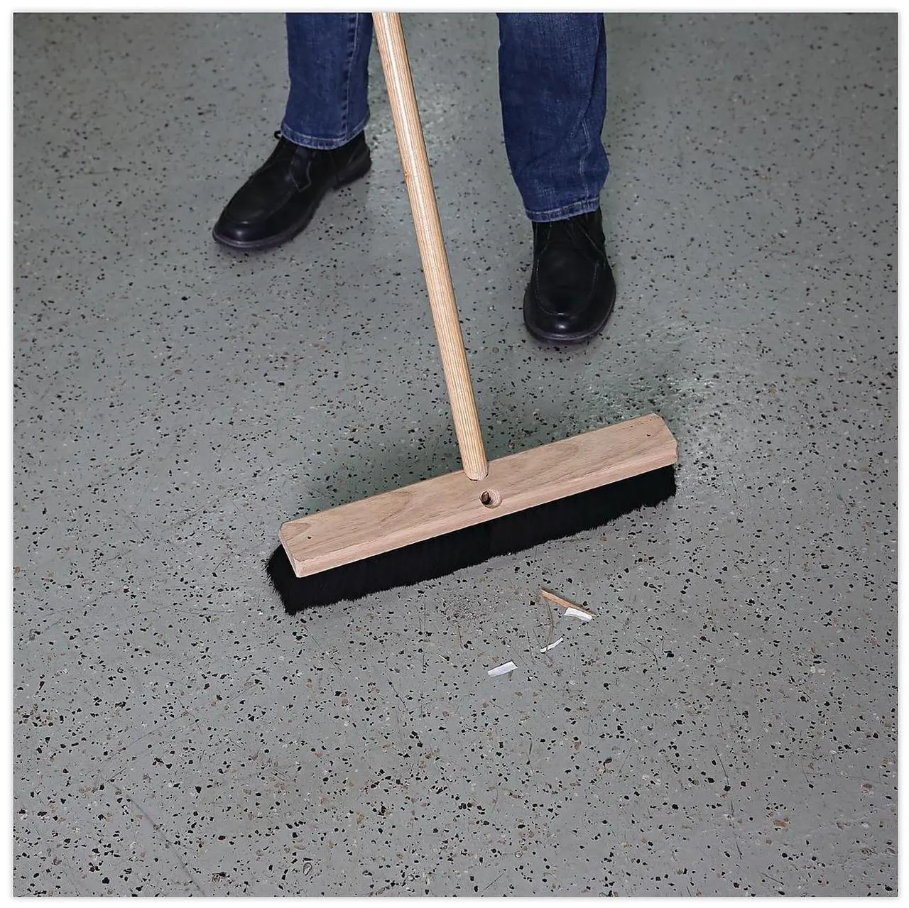 Alt view image 18 of 18 - Boardwalk Floor Brush Head 2 1/2" Black Tampico Fiber 18" 20218