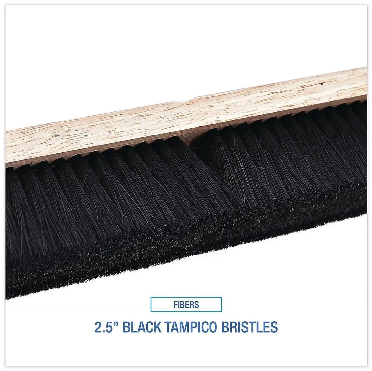 Alt view image 17 of 18 - Boardwalk Floor Brush Head 2 1/2" Black Tampico Fiber 18" 20218