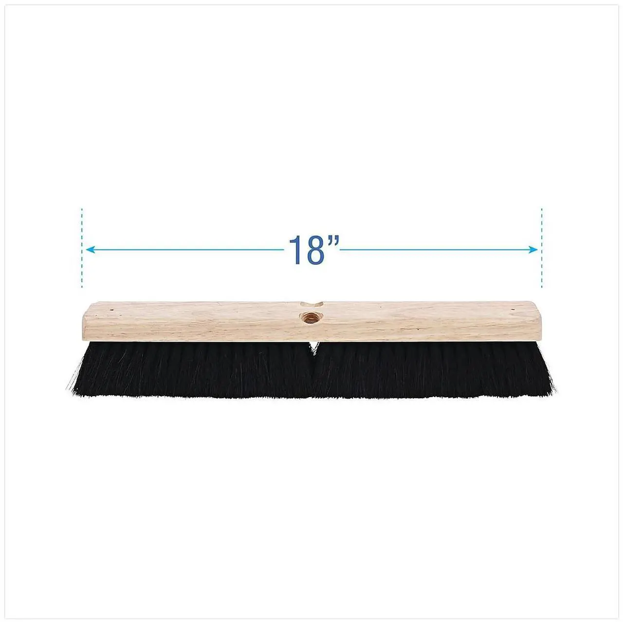 Alt view image 15 of 18 - Boardwalk Floor Brush Head 2 1/2" Black Tampico Fiber 18" 20218