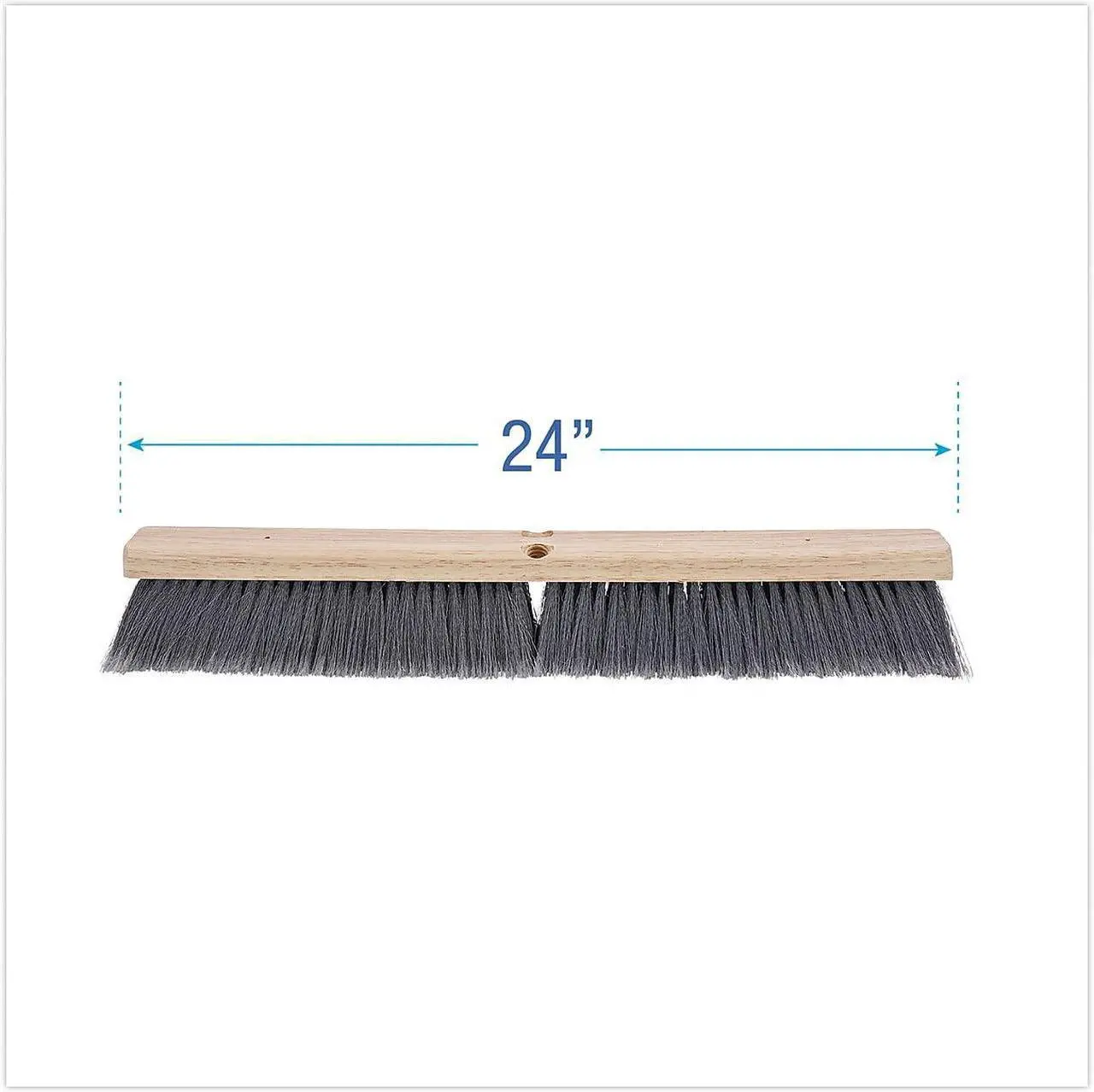 Alt view image 13 of 16 - Boardwalk Floor Brush Head 3" Gray Flagged Polypropylene 24" 20424