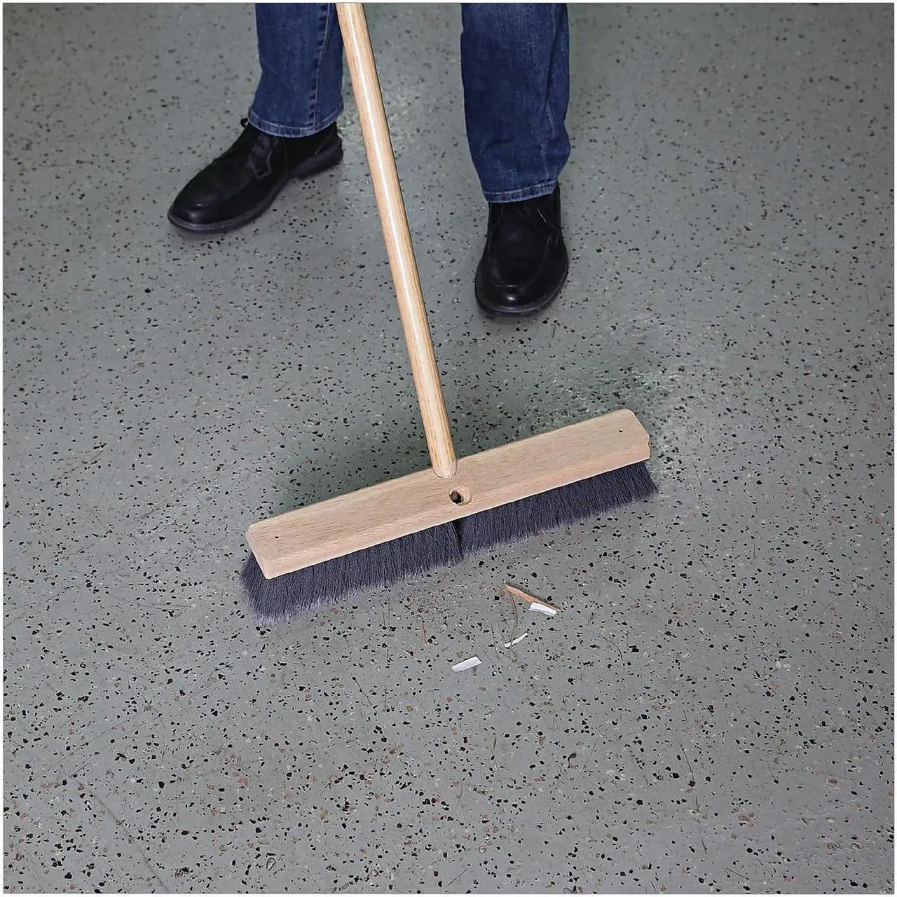 Alt view image 16 of 16 - Boardwalk Floor Brush Head 3" Gray Flagged Polypropylene 24" 20424