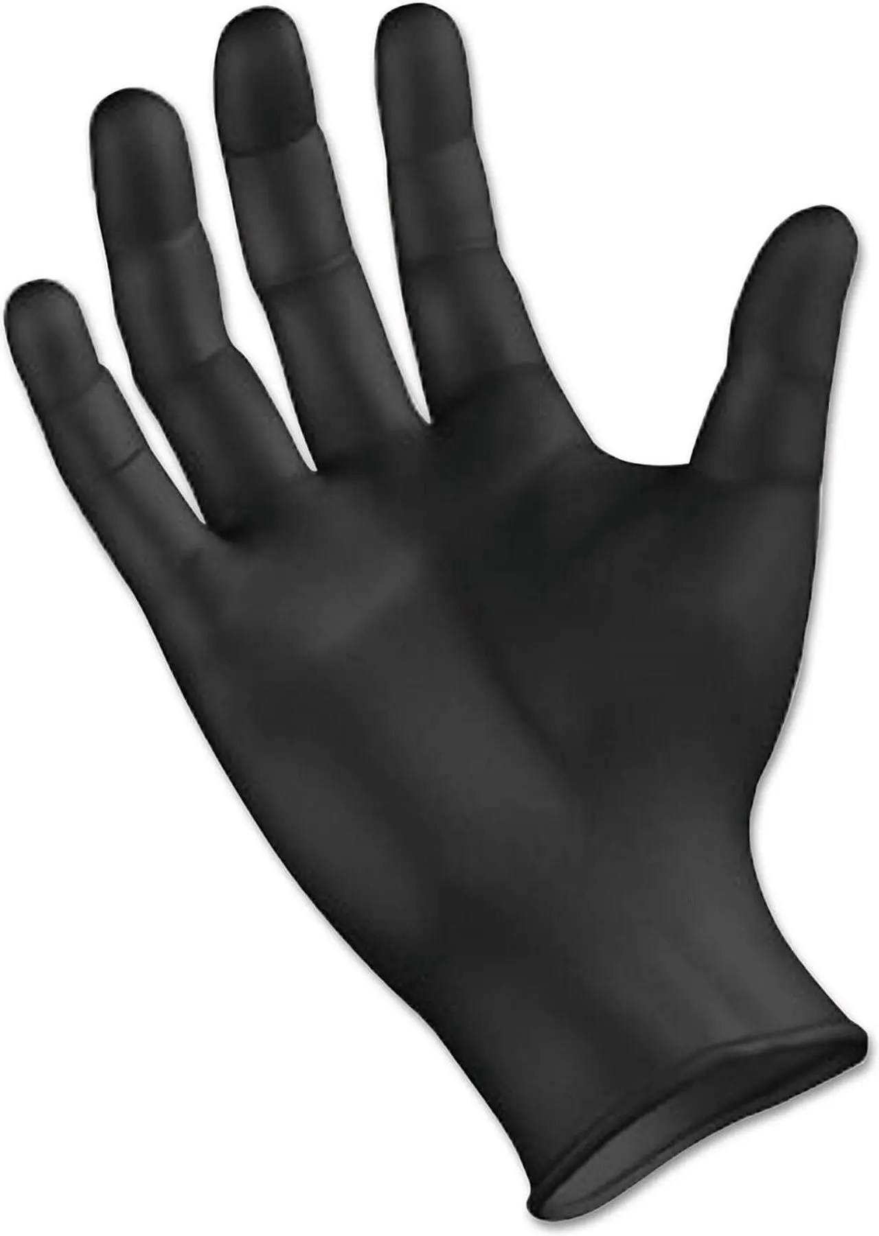 Main image of Boardwalk Disposable General-Purpose Powder-Free Nitrile Gloves Large Black 4.4