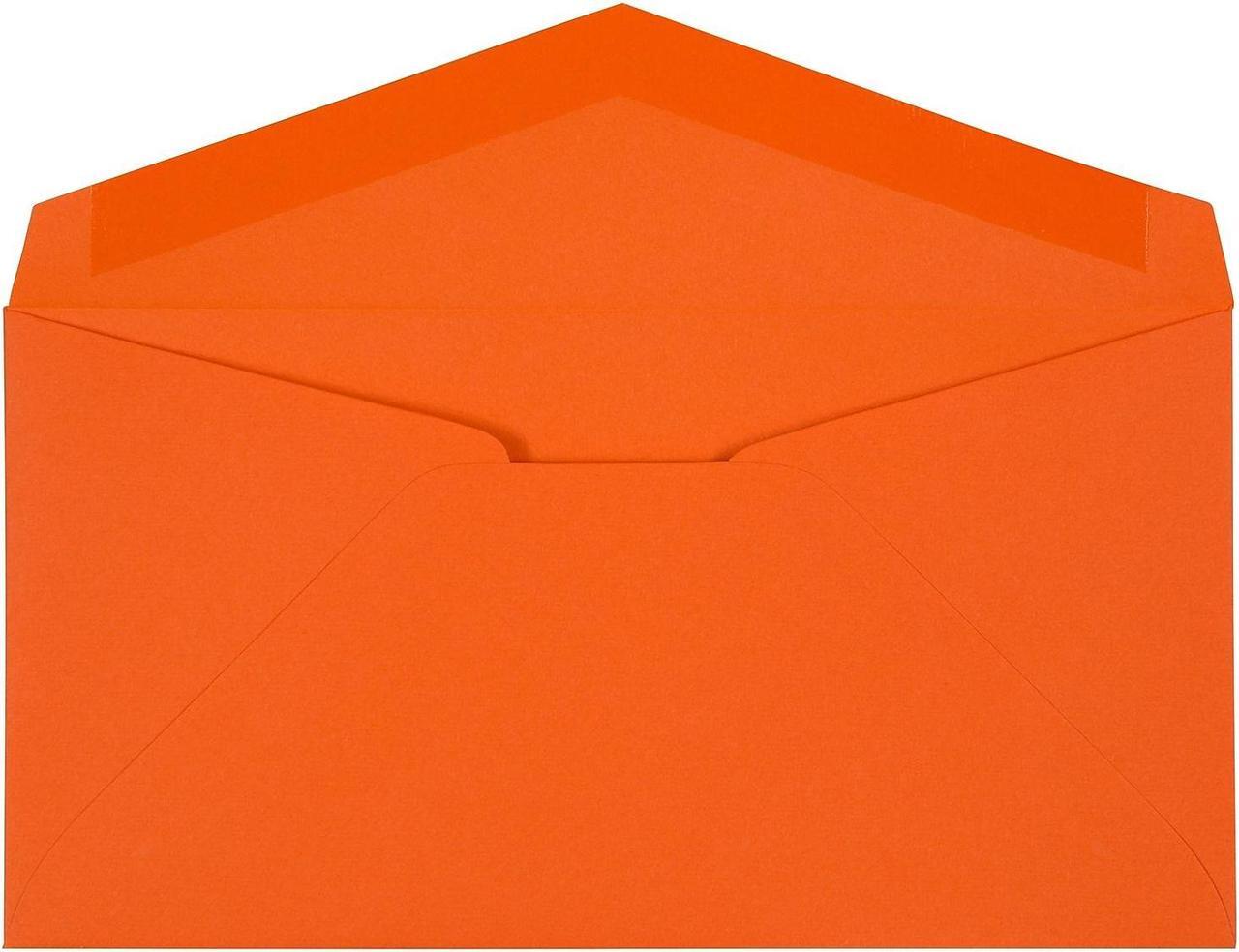 Alt view image 2 of 5 - JAM Paper Monarch Colored Envelopes 3.875 x 7.5 Orange Recycled 34097575I