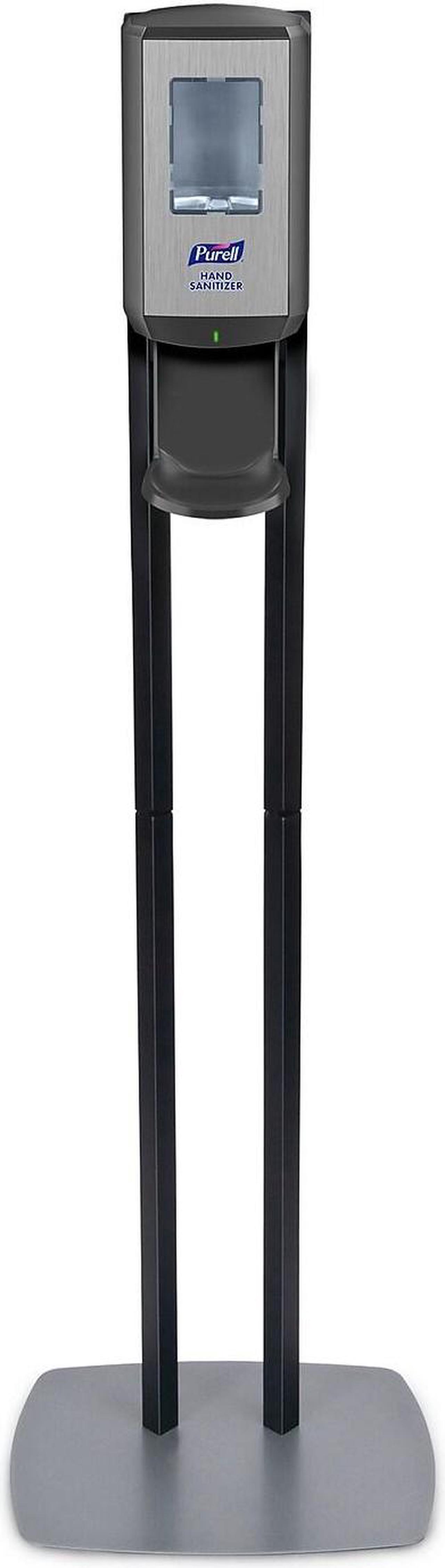 Main image of PURELL CS 6 Automatic Floor Stand Hand Sanitizer Dispenser Black/Chrome (7416-DS)