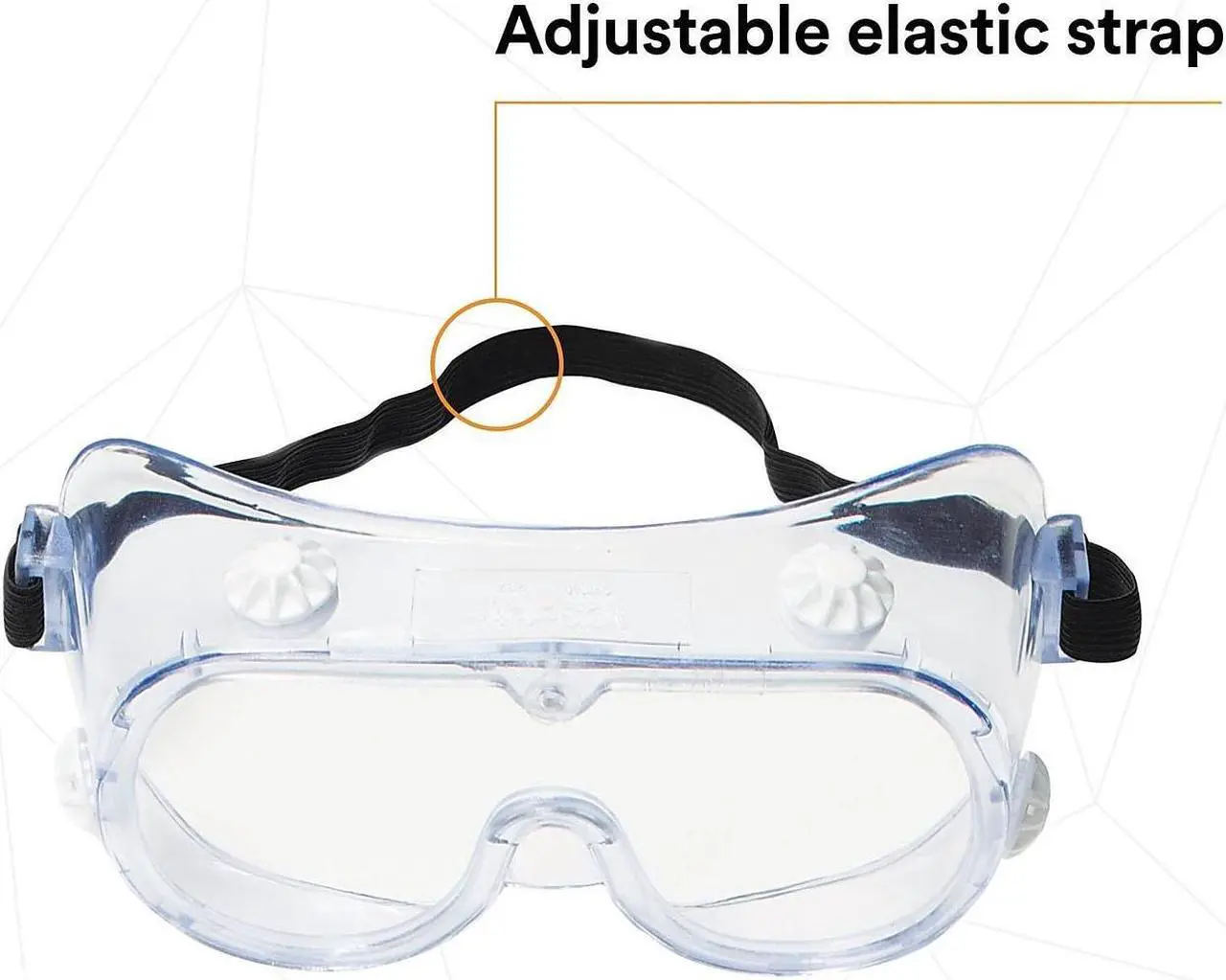 Alt view image 4 of 17 - 3M Safety Splash Goggle 334 Clear Lens 854129