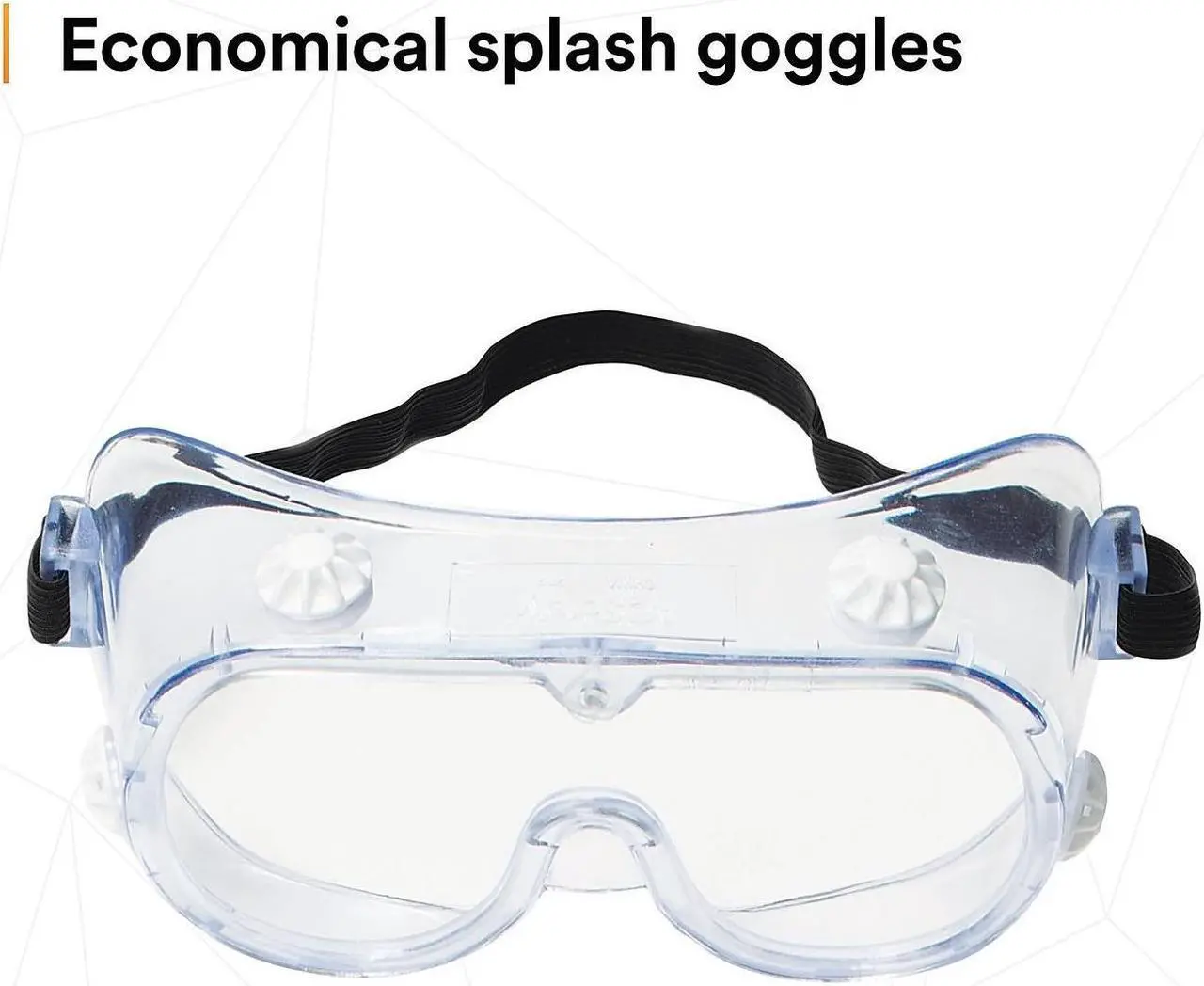 Alt view image 15 of 17 - 3M Safety Splash Goggle 334 Clear Lens 854129