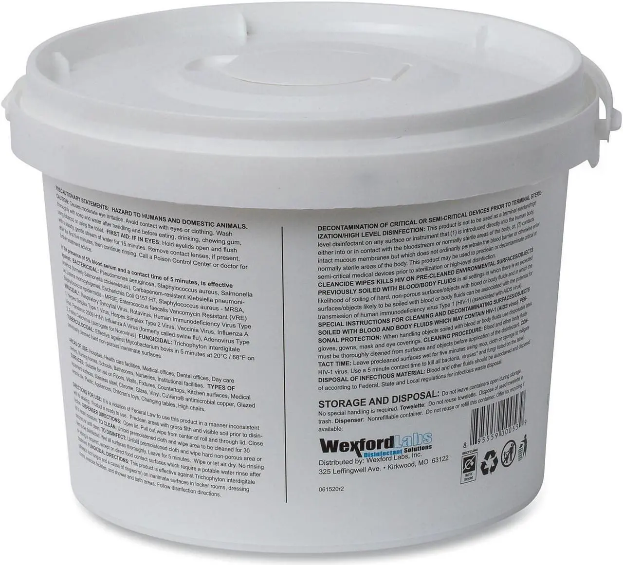 Alt view image 4 of 16 - CleanCide Disinfecting Wipes Fresh Scent 400/tub