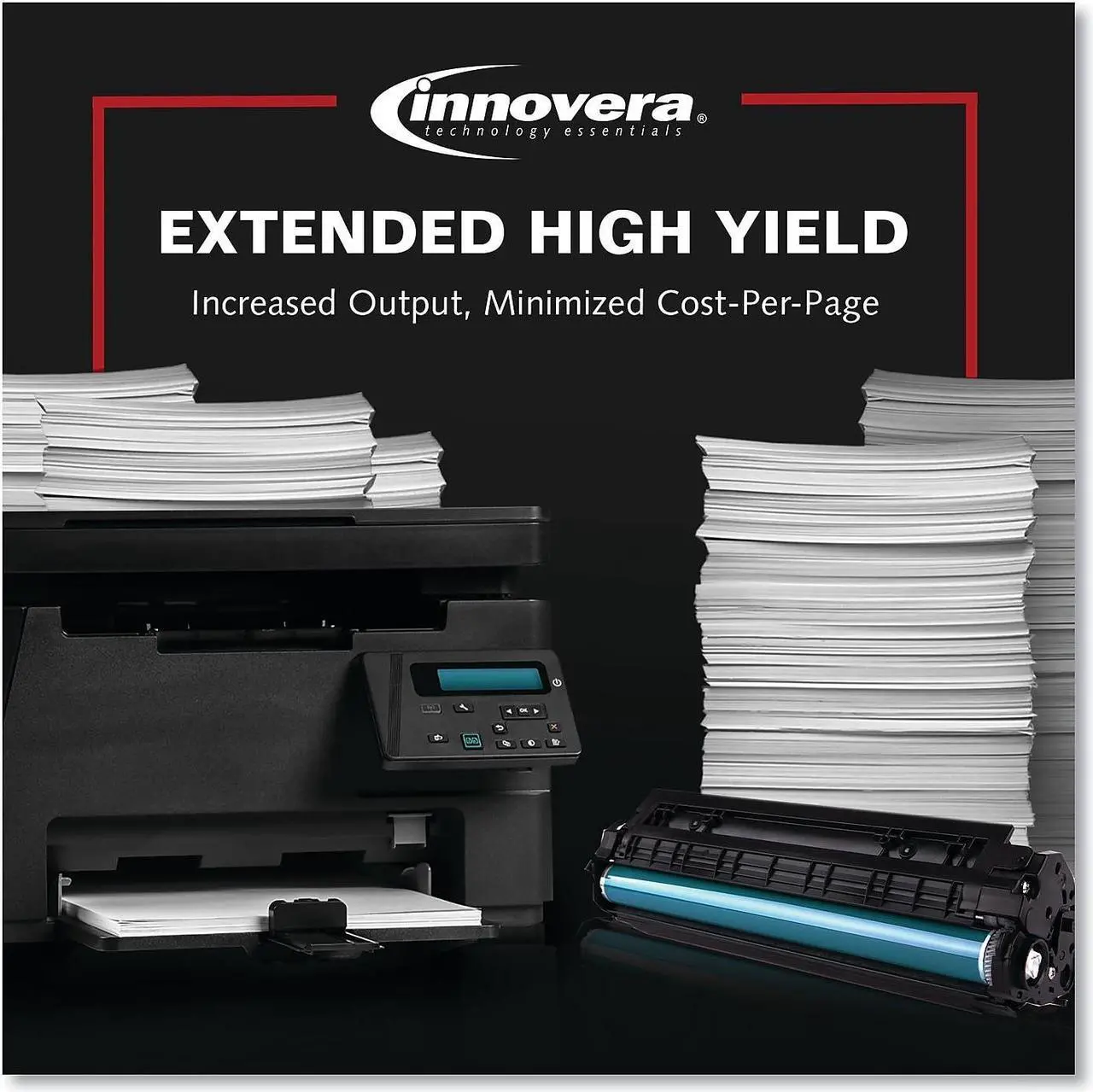 Alt view image 11 of 11 - Innovera Compatible Black Jumbo Yield Toner Cartridge (Alternative for HP 05A/CE505A)