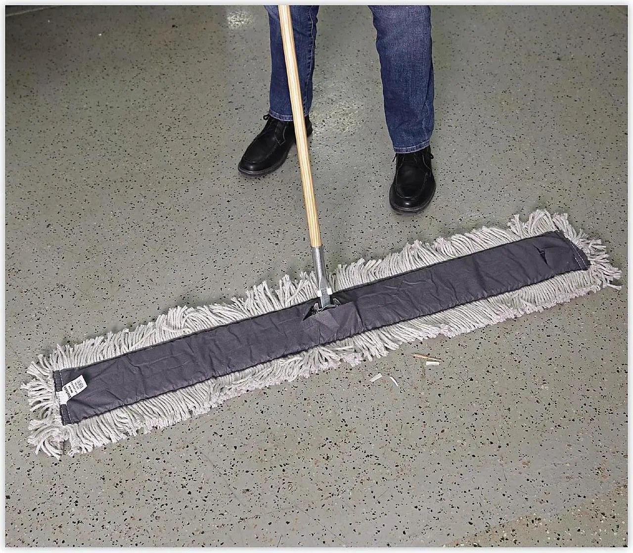 Alt view image 10 of 10 - Boardwalk Clip-On Dust Mop Frame 60w x 5d Zinc Plated 1460