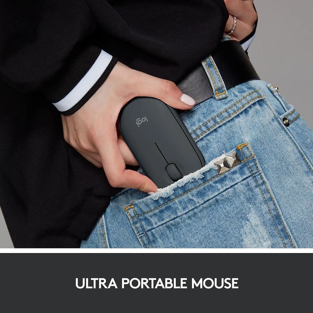 Alt view image 18 of 20 - Logitech Pebble M350 Wireless Mouse with Bluetooth or USB - Graphite