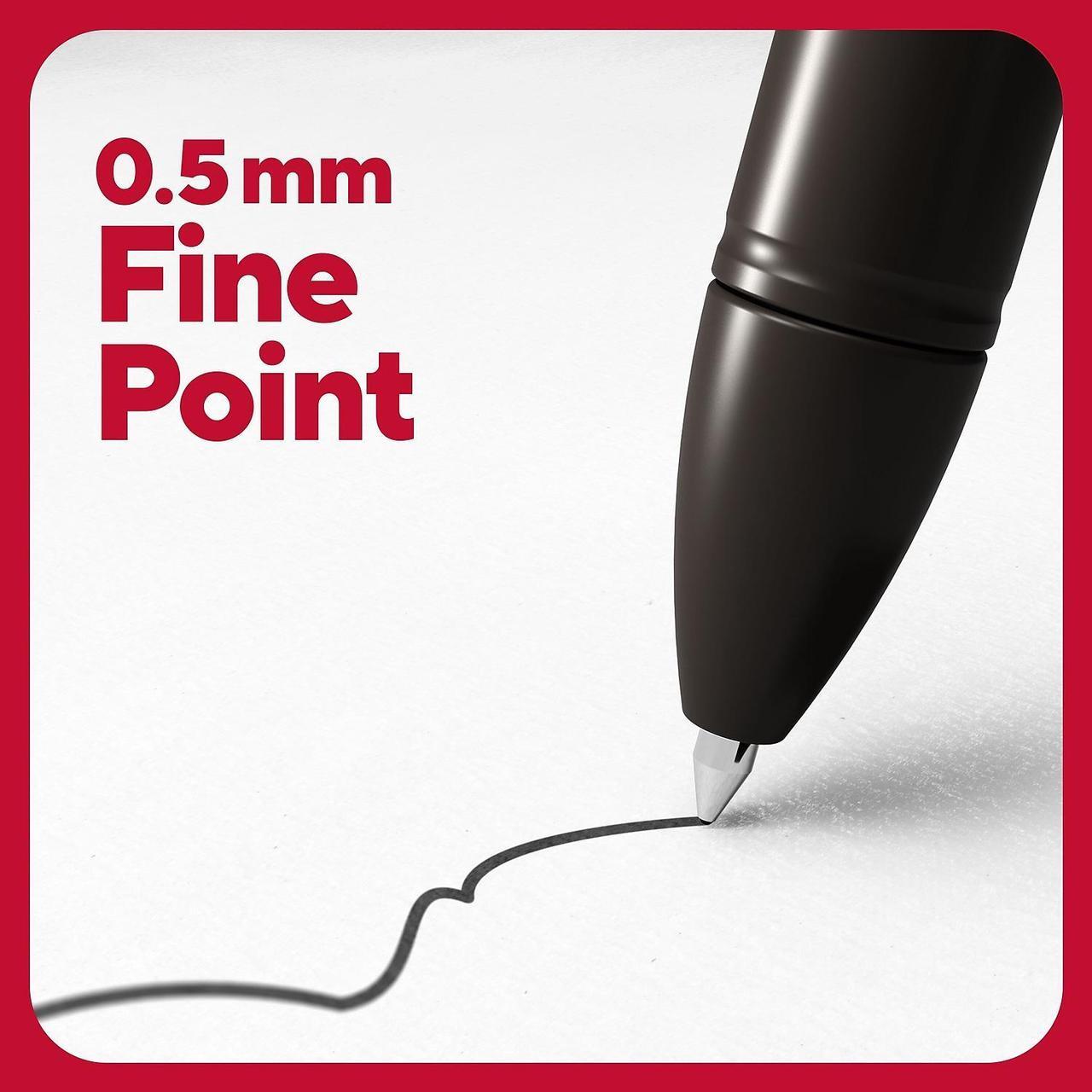 Alt view image 3 of 9 - TRU RED Quick Dry Gel Pens Fine Point 0.5mm Blk Dozen TR54471