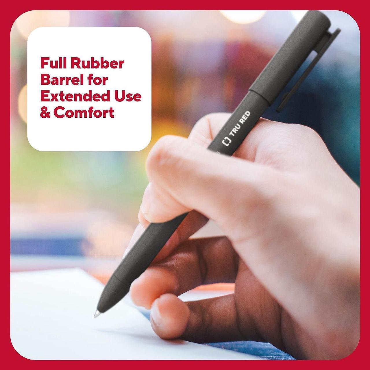 Alt view image 5 of 9 - TRU RED Quick Dry Gel Pens Fine Point 0.5mm Blk Dozen TR54471