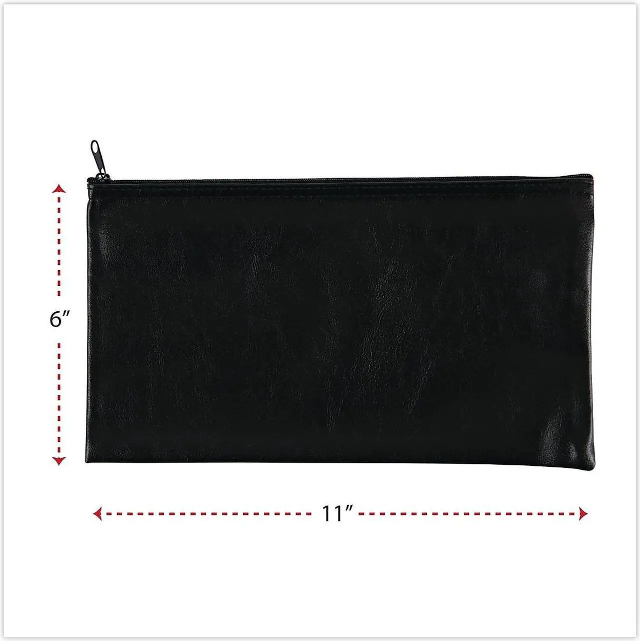 Alt view image 6 of 10 - Zippered Wallets/Cases, 11w x 6h, Black, 2/PK 69021