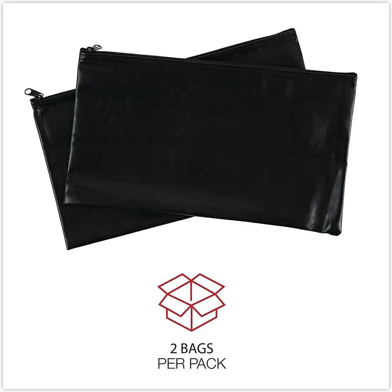 Alt view image 8 of 10 - Zippered Wallets/Cases, 11w x 6h, Black, 2/PK 69021
