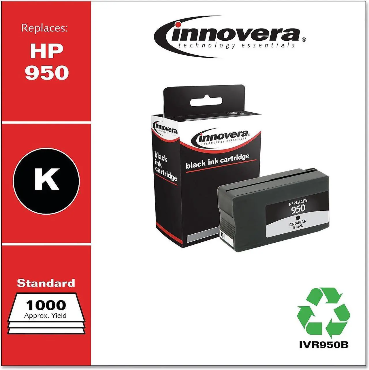 Alt view image 9 of 18 - Innovera Compatible Black Ink Cartridge (Alternative for HP 950/CN049AN)