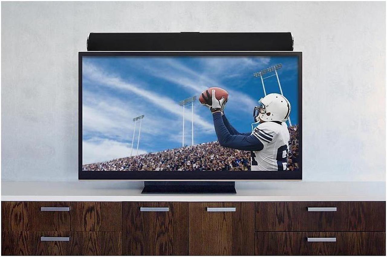 Alt view image 4 of 7 - mount-it! soundbar mount, universal sound bar tv bracket for mounting above or under tv, fits sonos, samsung, sony, vizio, adju