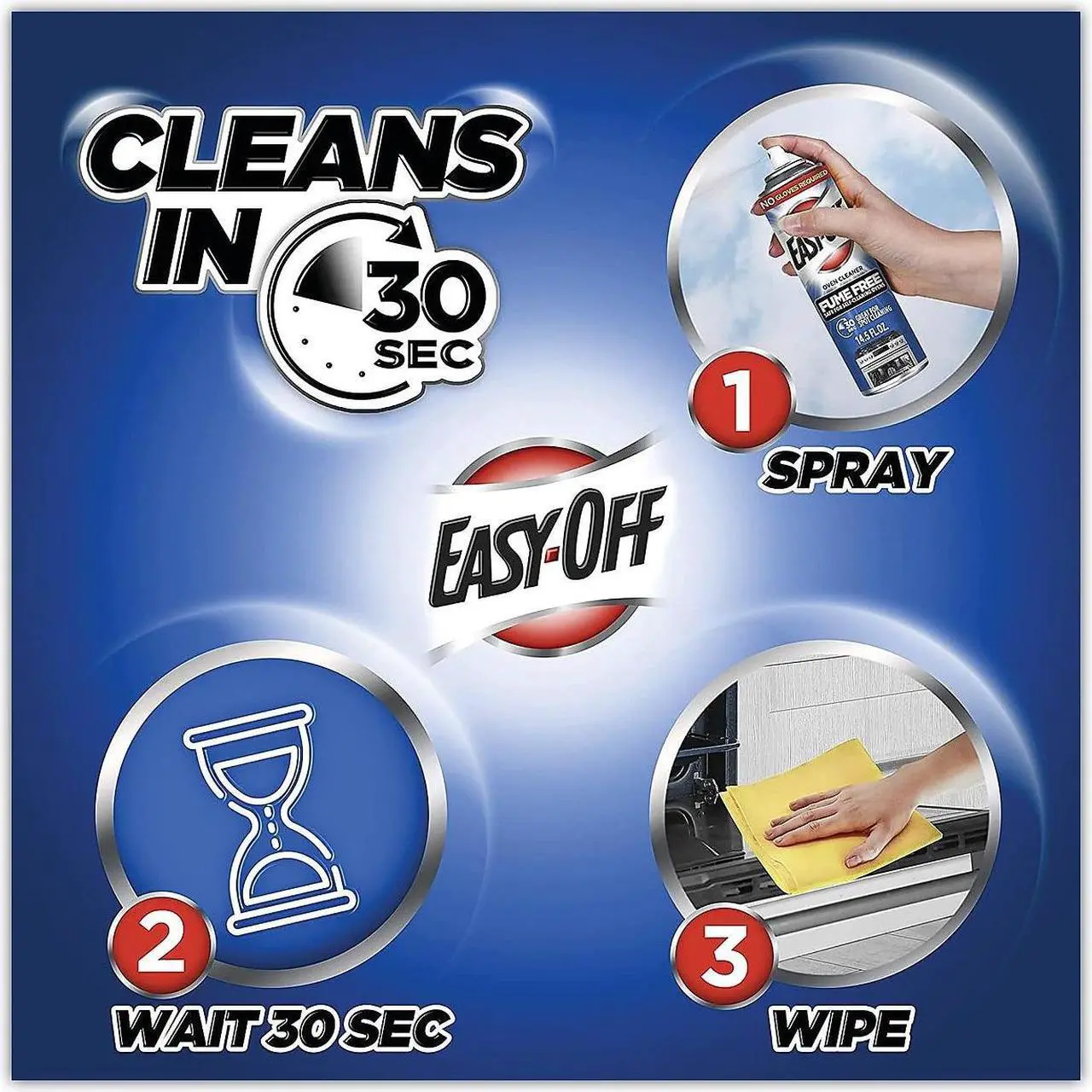 Alt view image 4 of 5 - Lysol Professional EASY-OFF Fume Free Max Oven Cleaner Foam Lemon 24 oz Aerosol Spray 6/Carton 85260