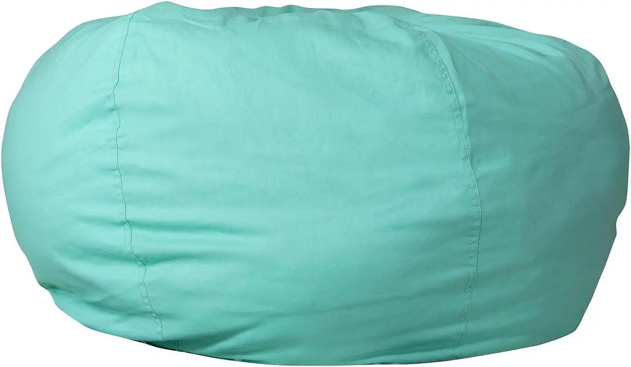Alt view image 3 of 16 - Oversized Solid Mint Green Refillable Bean Bag Chair for All Ages