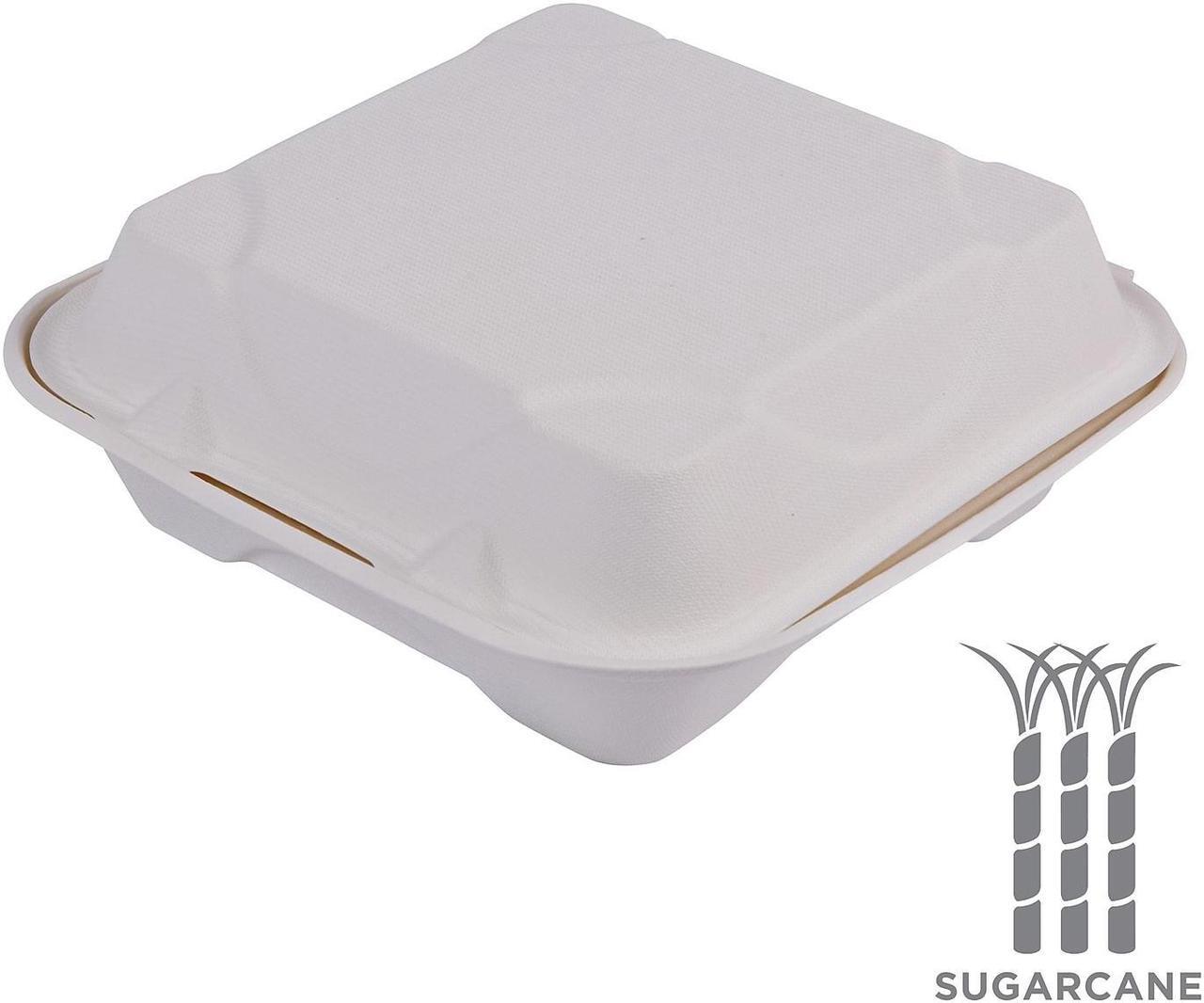 Alt view image 5 of 8 - Eco-Products Vanguard Clamshell Box 200/Carton (EP-HC81NFA) EPHC81NFA