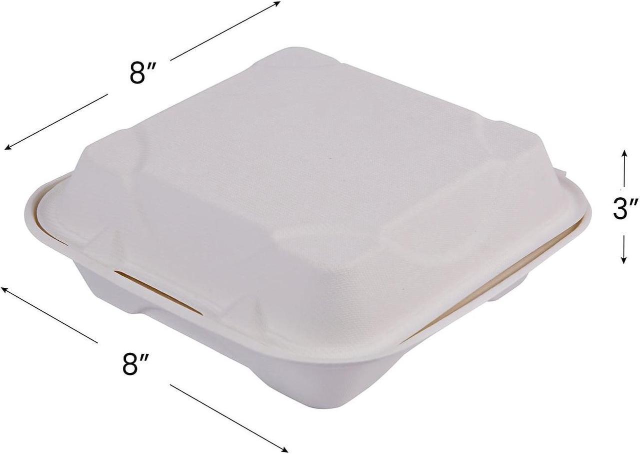Alt view image 6 of 8 - Eco-Products Vanguard Clamshell Box 200/Carton (EP-HC81NFA) EPHC81NFA