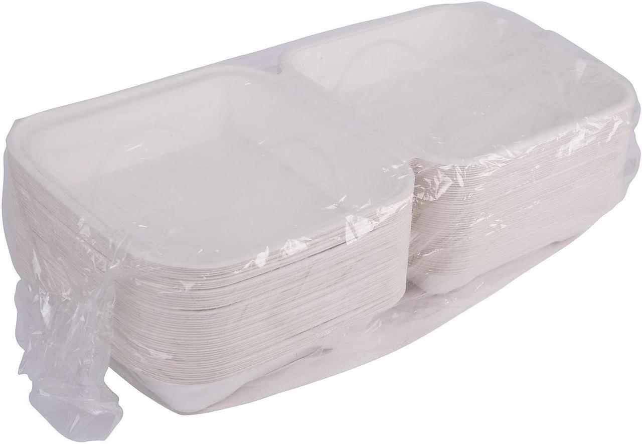 Alt view image 7 of 8 - Eco-Products Vanguard Clamshell Box 200/Carton (EP-HC81NFA) EPHC81NFA