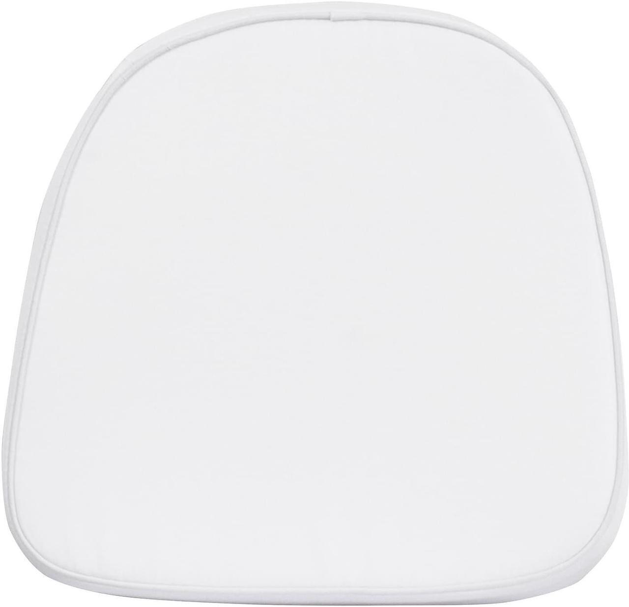 Alt view image 10 of 12 - Kids Soft White Fabric Chiavari Chair Cushion