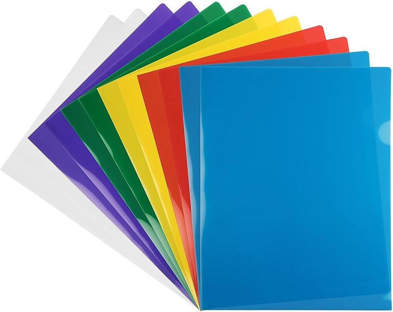 Main image of JAM Paper Plastic Sleeves 9" x 12" Assorted Colors 12/Pack 380SASST