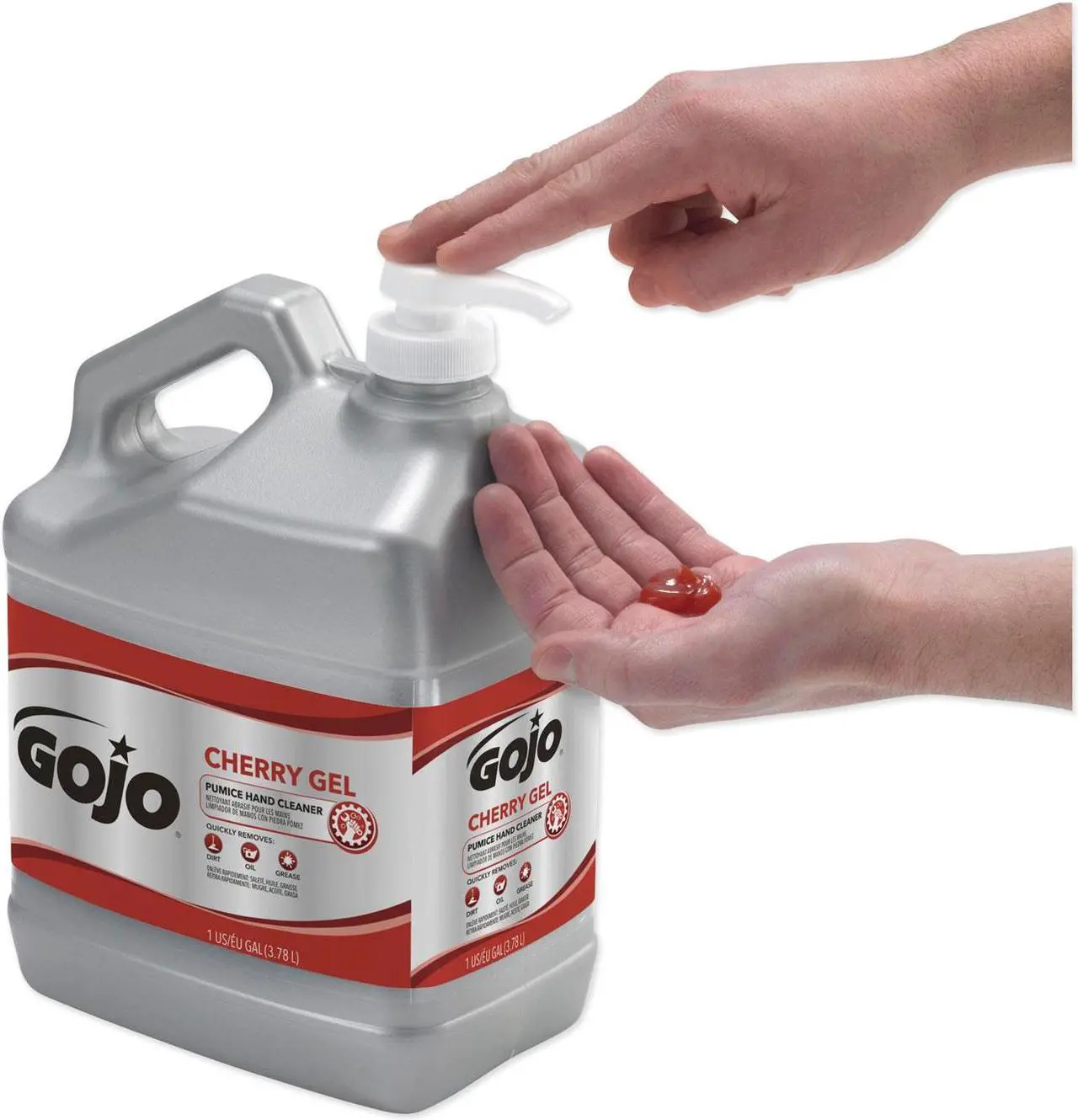 Alt view image 10 of 11 - Gojo 315-2358-02 Cherry Gel Pumice Hand Cleaner